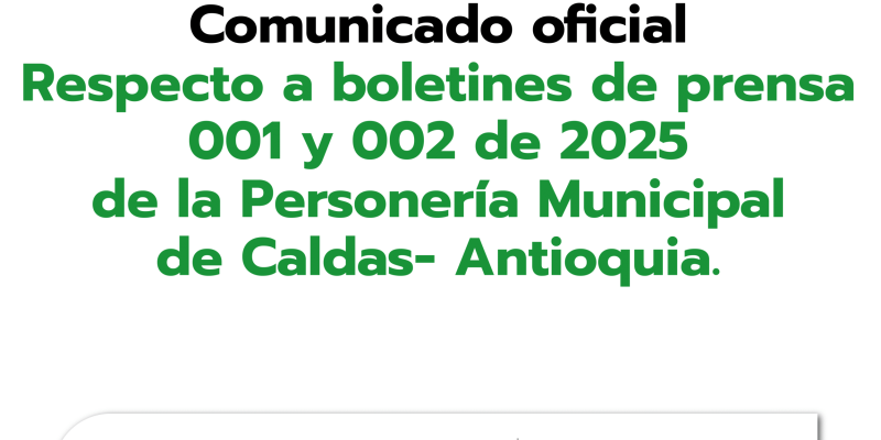 noticia personería